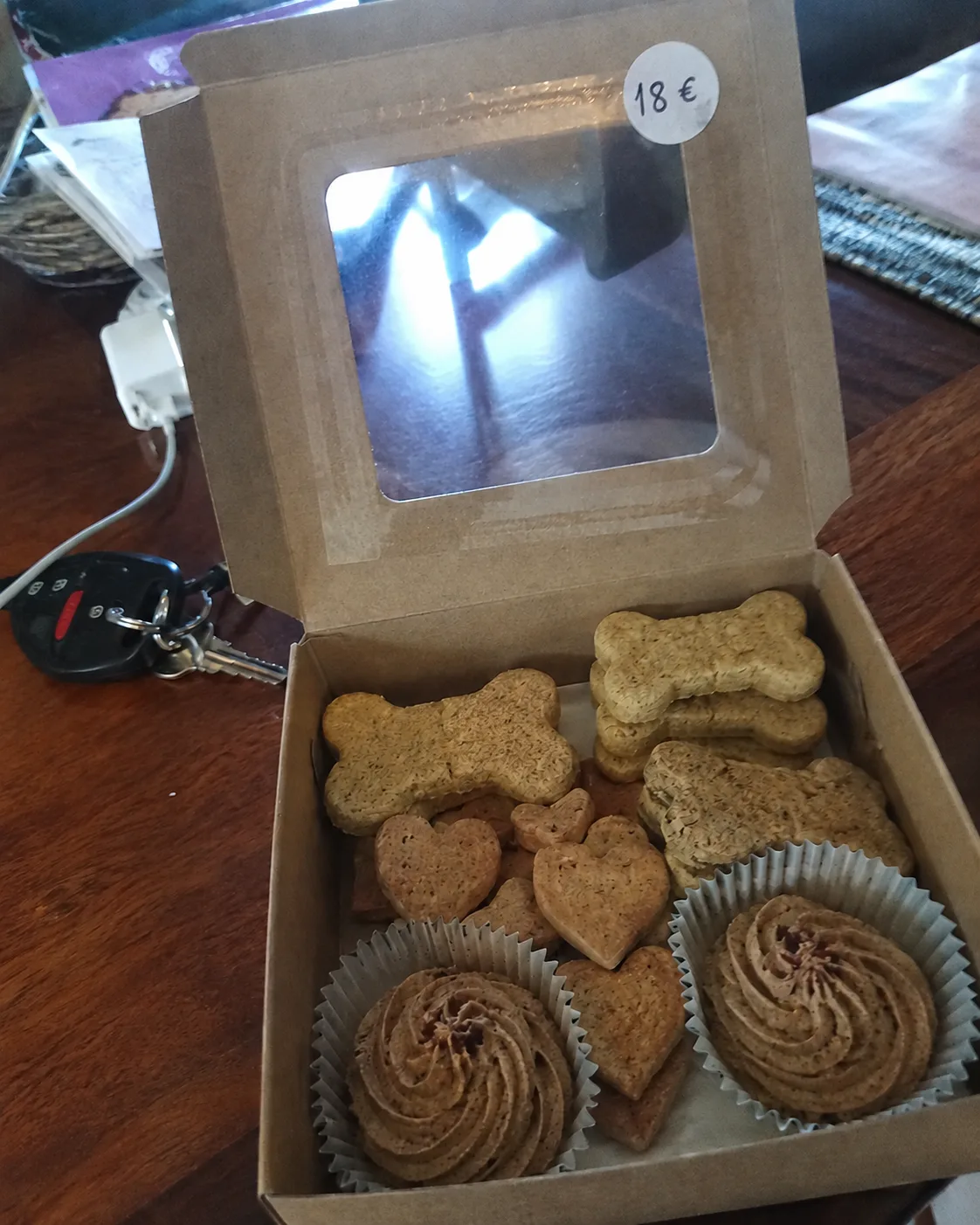 Labeled treat boxes